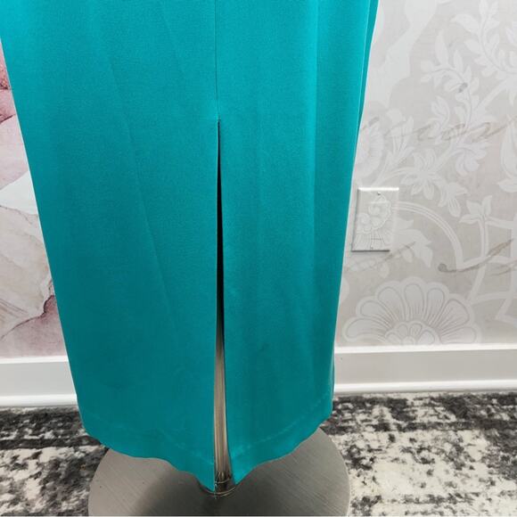 Maggy London Wrap Front Midi Length Dress Size 10 Like new - Picture 7 of 10